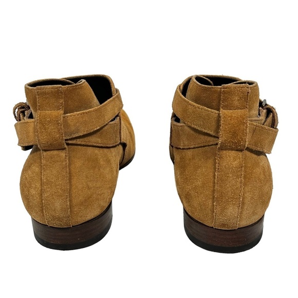 SAINT LAURENT Wyatt Jodhpur Suede Ankle Boots - Picture 8 of 13